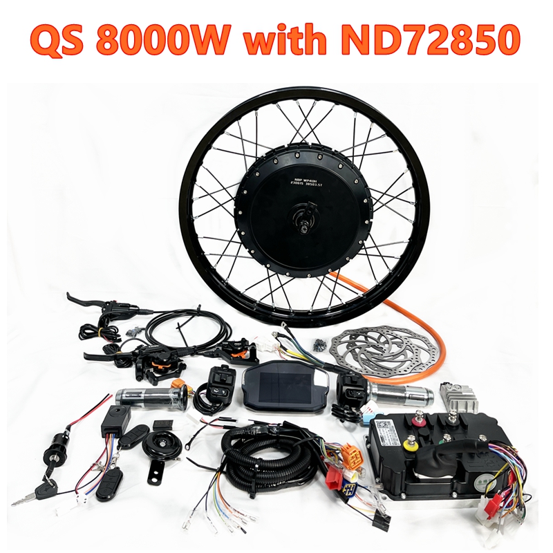 72V 8000W Brushless Hub Motor - ชุดมอเตอร์ฮับไร้แปรงถ่าน QS273 40H V3 Peak 8000W