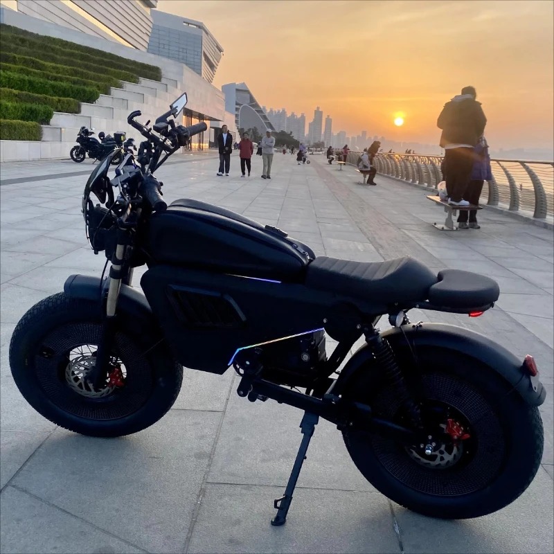 48V 1500W Rear Hub Motor With Battery - จักรยานไฟฟ้า New Black Warrior 1500W 3000W