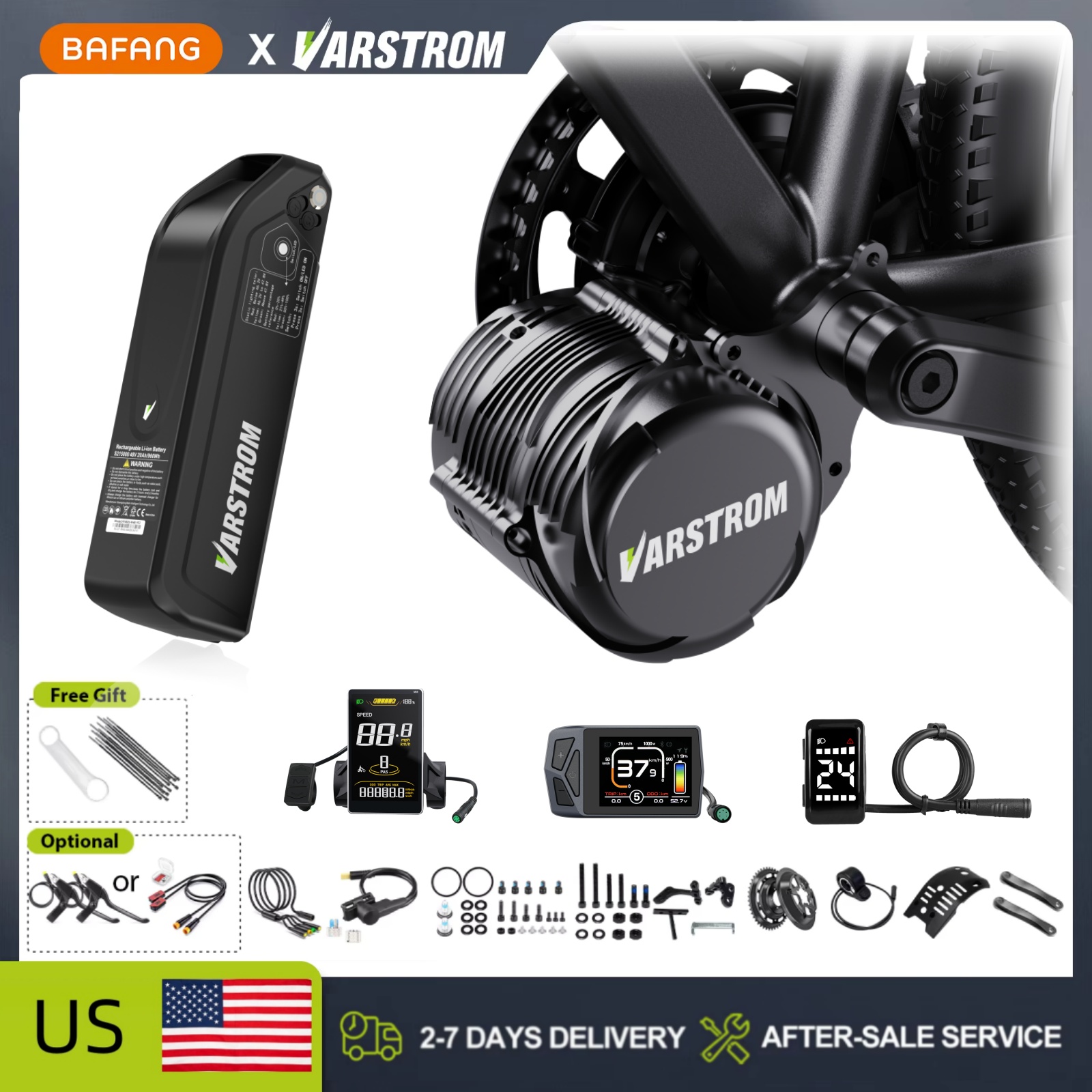Tongsheng TSDZ2B 500W TSDZ8 75 - Side Hung Mid Drive Motor Kit บทวิจารณ์และราคา