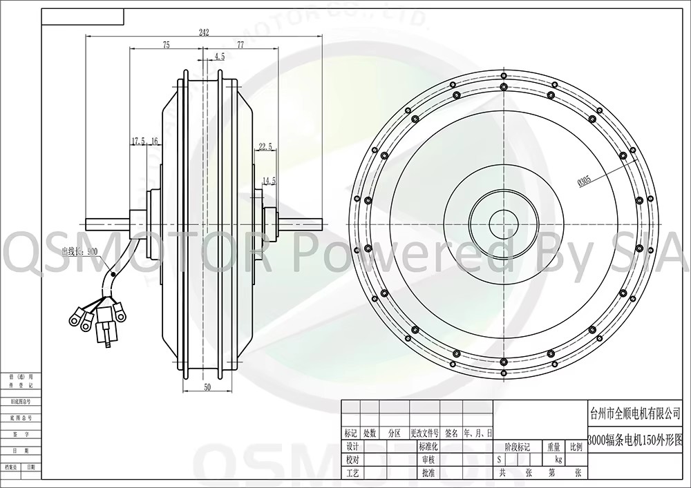 QSMotor QS273 V3 40H มอเตอร์ฮั - 12000W Electric Motorcycle Hub Motor บทวิจารณ์และราคา