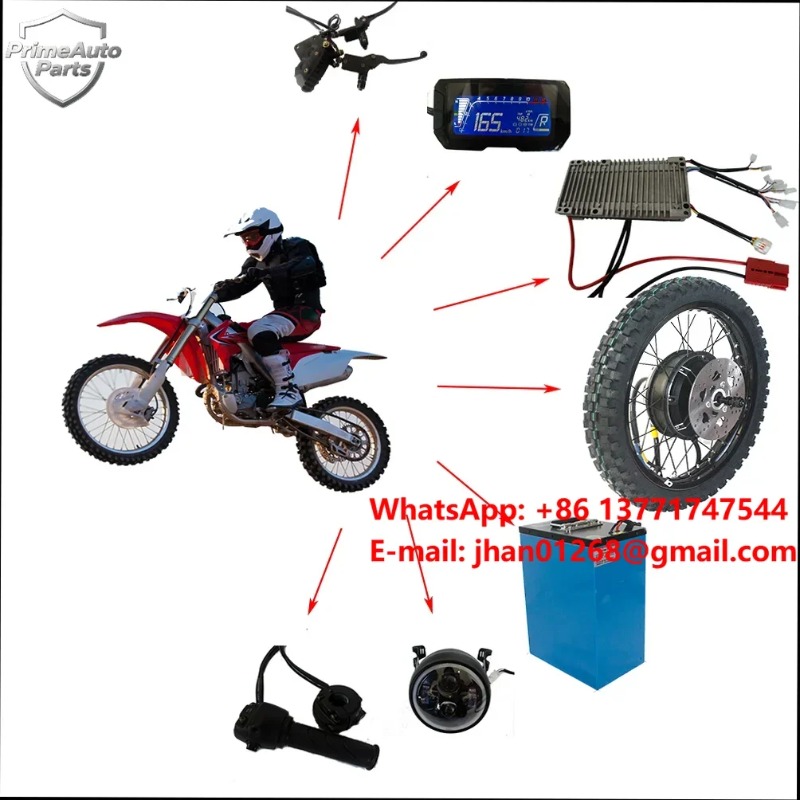 ชุดแปลงมอเตอร์ไซค์ไฟฟ้าใหม่ 72 - 12000W Electric Motorcycle Hub Motor บทวิจารณ์และราคา