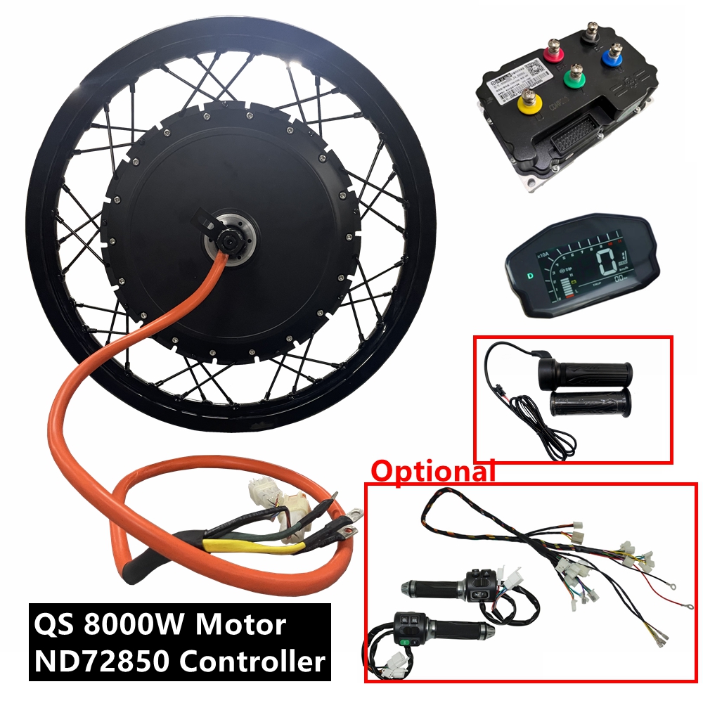 ชุดมอเตอร์ไฟฟ้าสำหรับจักรยานยน - 72V 8000W Brushless Hub Motor บทวิจารณ์และราคา